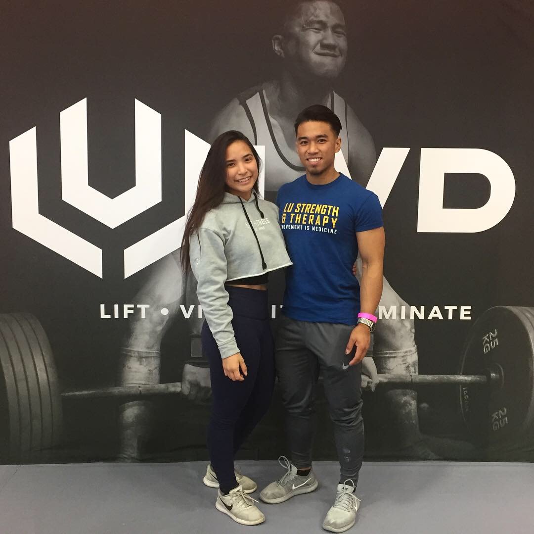 My coach, Mark, and I ate Provincials