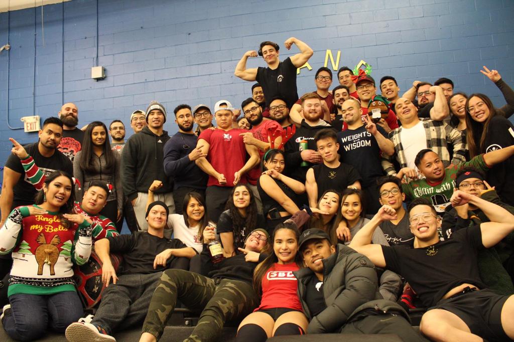 Band of Barbells Team during Christmas Party