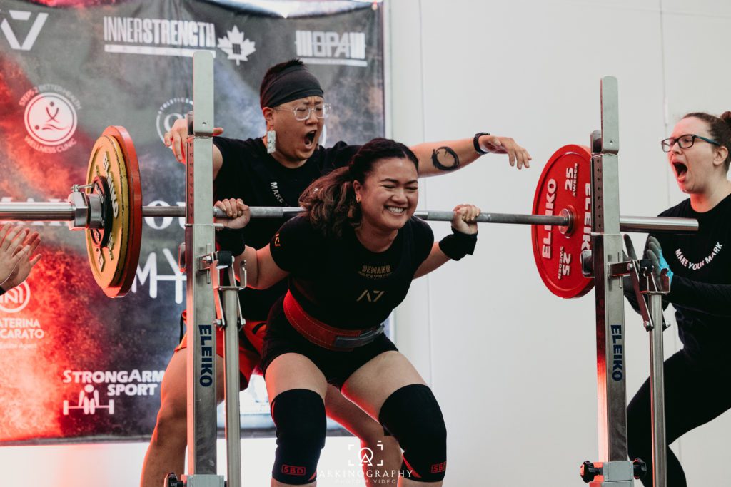 Allyson Yee competing at the Make Your Mark meet in 2023.