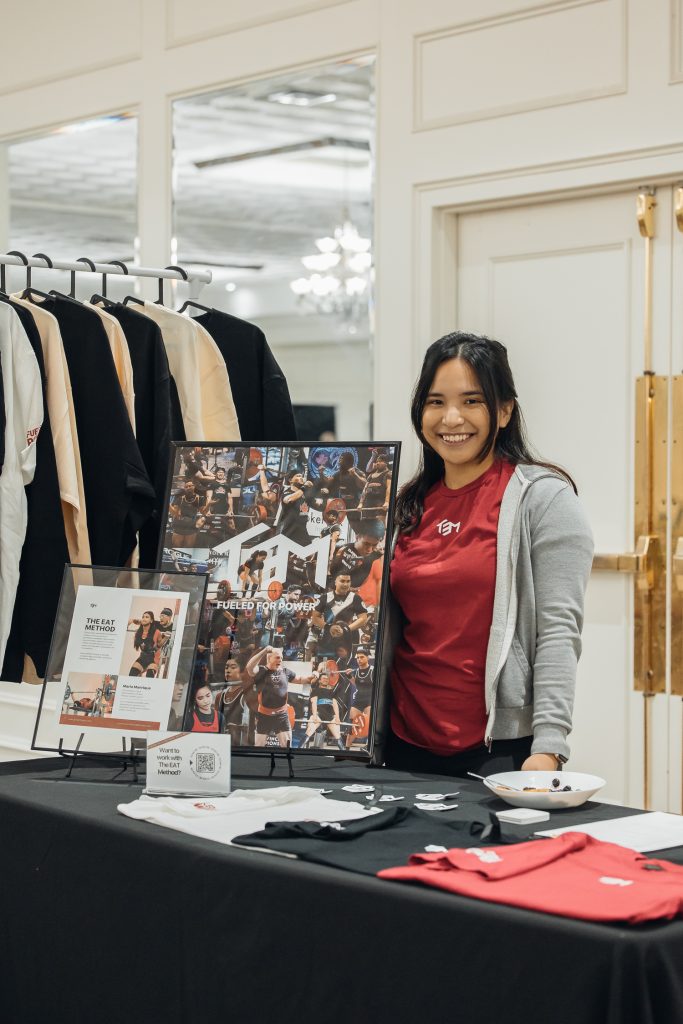 Maria at the TEM Booth at the 2024 OPA Provincials