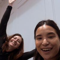 Maria with Allana at a powerlifting competition