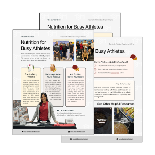 Website Subscribe - Nutrition for Busy Athletes
