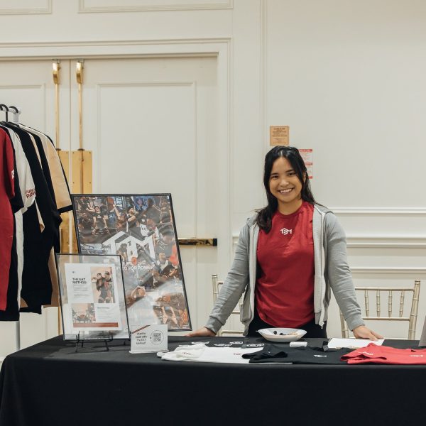 Maria at the TEM Booth at the 2024 OPA Provincials