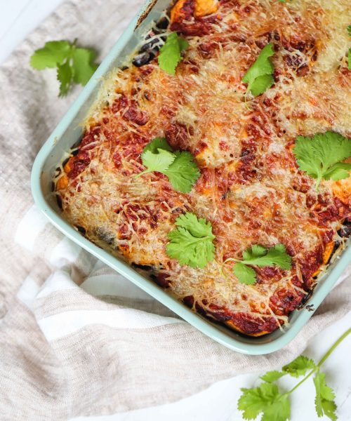 Sweet potato bean bake